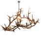 Meyda 70" Long Antlers Elk 10 Light Oblong Chandelier- 200466