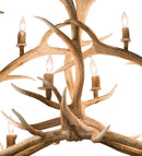 Meyda 66.5" Long Antlers Elk 10 Light Oblong Chandelier- 200467