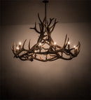 Meyda 56" Wide Antlers Elk 12 LT Chandelier- 200468