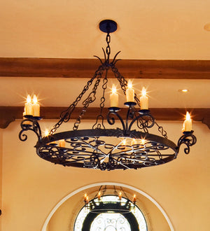 Meyda 60" Wide Clarinda 12 Light Chandelier 200732