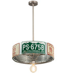 Meyda 22" Wide StatePlate Pendant 201074