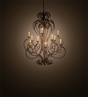 Meyda 48" Wide Josephine 10 Light Chandelier 201575