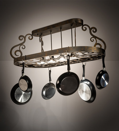 Meridian Pot Rack Meyda 48