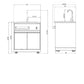 Thor Kitchen Modular Outdoor Kitchen Bar Center with Storage Tray MK01SS304