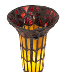Meyda 8" High Stained Glass Pond Lily Victorian Accent Lamp - 20232