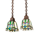 Meyda 15" Long Prairie Wheat 2 Light Island Pendant 203310