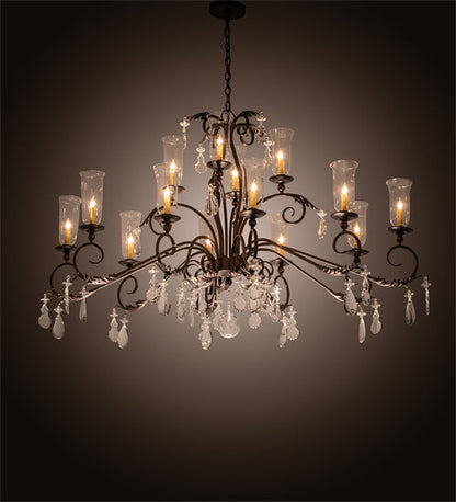 Meyda 62" Long Windsor 14 Light Oblong Chandelier- 203867