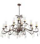 Meyda 62" Long Windsor 14 Light Oblong Chandelier- 203867