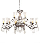 Meyda 62" Long Windsor 14 Light Oblong Chandelier- 203867