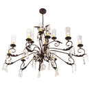 Meyda 62" Long Windsor 14 Light Oblong Chandelier- 203867