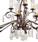 Meyda 62" Long Windsor 14 Light Oblong Chandelier- 203867