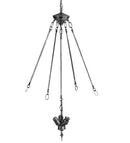 Meyda 30"H 4X12"RODS/12"CTR/3LT CLUSTER INVERT '20396