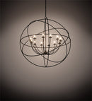 Meyda 54" Wide Atom Enerjisi 12 Light Chandelier 204082