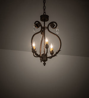 Meyda 12" Wide Antonia 3 Light Chandelier- 204679