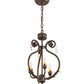 Meyda 12" Wide Antonia 3 Light Chandelier- 204679