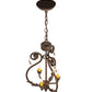 Meyda 12" Wide Antonia 3 Light Chandelier- 204679