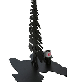 Meyda 14"H Tall Pines W/Lighted Base Table Base '20491