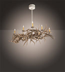 Meyda 84" Long Antlers Elk 8 Light Oblong Chandelier 210039