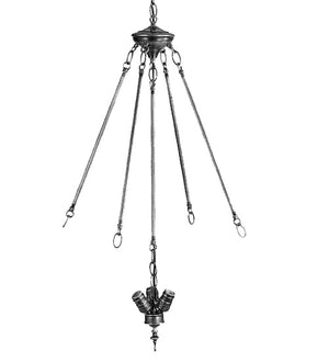 Meyda 42"H 4x24"RODS/24"CTR/3LT CLUSTER INVENT 21045