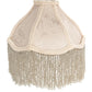 Meyda  6" Wide Fabric & Fringe Recurve Ivory Shade '21052