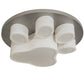 Meyda 48" Wide Msu Pawprints Flushmount- 211317
