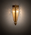 Meyda 6" Wide Chrisanne Crystal Wall Sconce- 211949