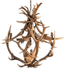 Meyda 55" Wide Antlers Elk & Fallow Deer 10 Light Chandelier- 212275