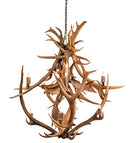 Meyda 55" Wide Antlers Elk & Fallow Deer 10 Light Chandelier- 212275