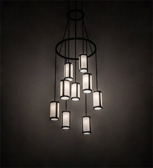Meyda 35" Wide Cartier 9 Light Cascading Chandelier '215598