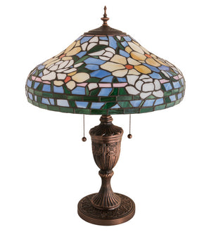 Meyda 18" Wide Jasmine Flower Table Lamp- '216944