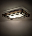 Meyda 48" Wide Quadrato Rich Umador Semi-Flushmount '217644