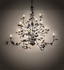 Meyda 72" Wide Oak Leaf 15 Light Chandelier '218561