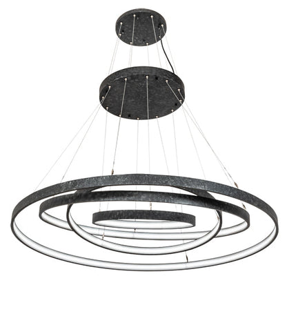 Meyda 60" Wide Anillo 4 Ring Cascading Pendant 218915