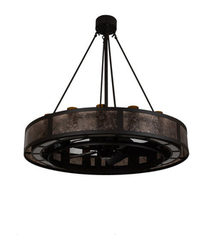 Meyda 48" Wide Smythe Craftsman 16 Light Chandel-Air- 219425
