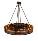 Meyda 48" Wide Smythe Craftsman 16 Light Chandel-Air- 219425