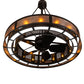 Meyda 48" Wide Smythe Craftsman 16 Light Chandel-Air- 219425