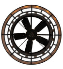 Meyda 48" Wide Smythe Craftsman 16 Light Chandel-Air- 219425