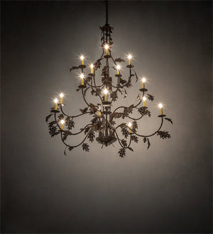 Meyda 48" Wide Oak Leaf 15 Light Chandelier '219577