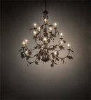 Meyda 48" Wide Oak Leaf 15 Light Chandelier '219577