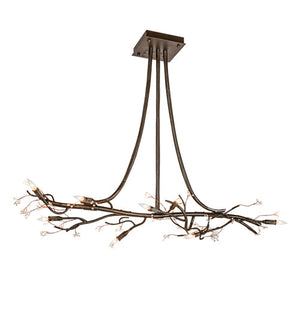 Meyda 48" Long Winter Solstice Budding Chandelier '221125