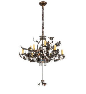 Meyda 34" Wide Oak Leaf & Acorn Chandelier Hardware '221200