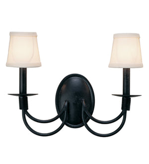 Meyda 16" Wide Bell 2 Light Wall Sconce '221330