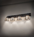 Meyda 52" Wide "T" Mission 4 Light Vanity Light '221340