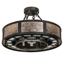 Meyda 30" Wide Smythe Craftsman Semi-Flushmount- 221480