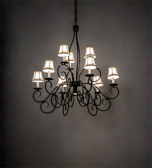 Meyda 36" Wide Grace 10 Light Two Tier Chandelier '221766