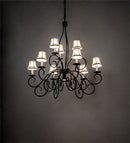 Meyda 36" Wide Grace 10 Light Two Tier Chandelier '221766