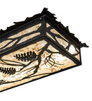 Meyda 62" Long Whispering Pines Oblong Flushmount- 221767