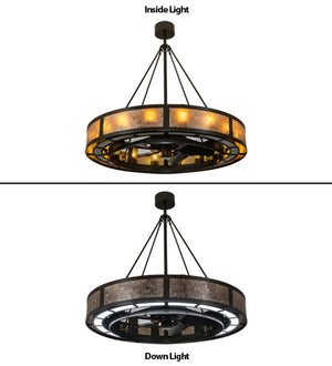 Meyda 48" Wide Smythe Craftsman Chandel-Air- 222207
