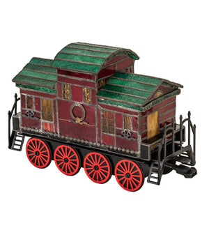 Meyda 10.5" Long Train Caboose Lighted Sculpture- 222395