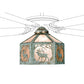 Meyda 13"W Lone Elk Fan Light Shade '22342